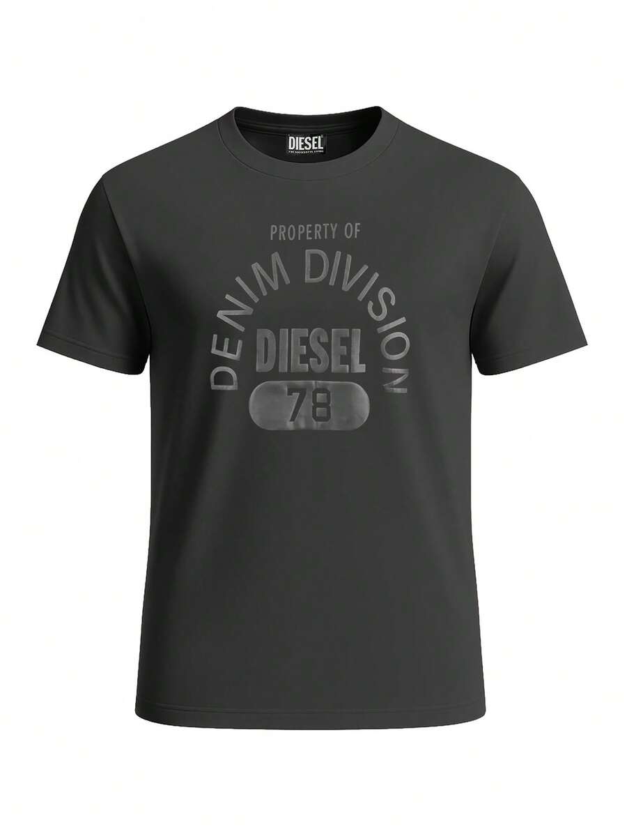 Diesel Herren T-shirts Schwarz - Schwarz - Übersicht 1