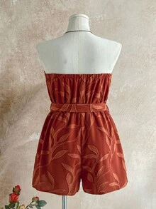Soleia Mono corto de colores para mujer de talla grande - Marrón - Ver 2