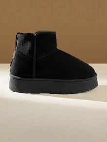 CUCCOO EASI 女士厚底圆头经典雪地靴 - 黑色 - 查看 3