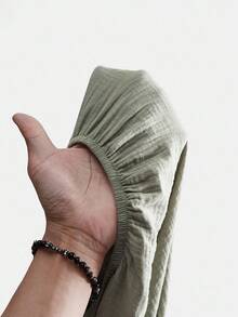 MUSERA 露背吊带深V细节超大露背长裙 春夏吊带裙 度假沙滩装 优雅罩衫 可爱性感度假 伊比沙岛 波西米亚风 婚礼宾客之夜 优雅约会之夜 秋冬夏装 - 綠色 - 查看 10