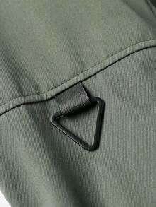 Manfinity Homme 男士户外实用长袖拉链夹克，带保暖内衬，秋冬季