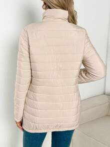SHEIN 3-In-1 Casual Maternity Nursing Jacket For Winter - Apricot - View 3