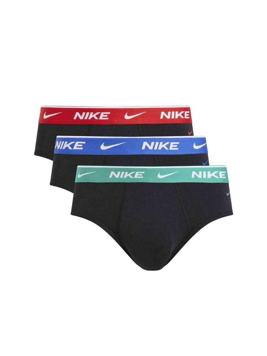 Nike 3 Pack Men's Triangle Briefs - Black - View 1