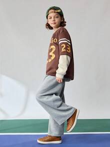 JNSQ 百搭休闲拼色儿童平底运动鞋，学生学校运动鞋，适合所有季节 - 彩色 - 查看 2