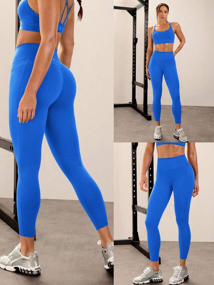 24" Peakbum Powersculpt™-Air Sculpt Flex Sweat-Wicking Cool Feel V-Waist Butt-Lifting Leggings High Impact Workout Running Training