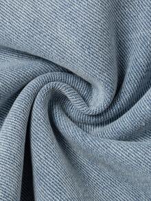 Manfinity Denimwave 男士休闲直筒工装裤，街头风格 - 淺色水洗藍 - 查看 11