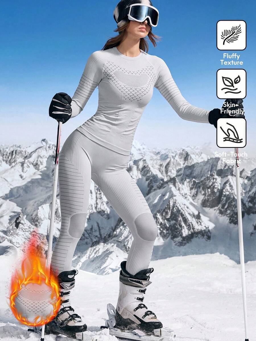 In My Nature Ropa interior térmica de base con absorción de humedad para mujer para esquiar