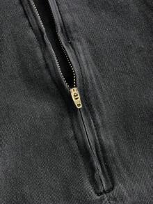 SHEIN MOD Damen Sommer Kleid mit quadratischem Ausschnitt, Raffung und ärmelloses Lässig Jeans Kleid