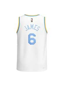 Nike Los Angeles Lakers Boy's T-Shirts White - TRẮNG XANH VÀNG XÁM ĐEN - Xem 2