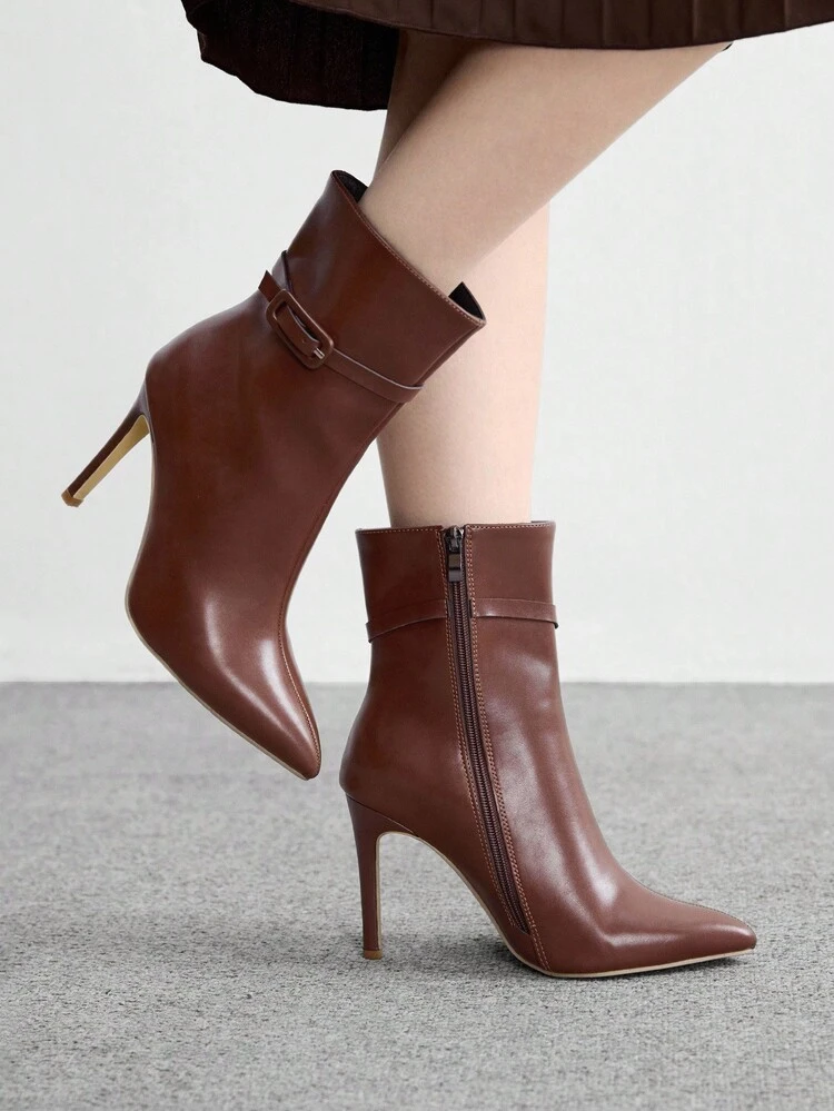 CUCCOO BIZCHIC Women's Fashion High Heel Mid-Calf Boots