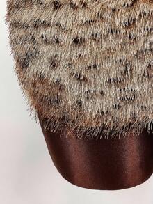 Amplova Women's Y2K Leopard Print Furry Sexy Mini Skirt - Multicolor - View 11