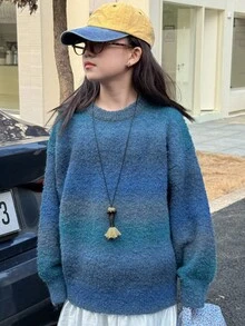 DAZY Tween Girls Crew Neck Sweater, Fall - Multicolor - View 5