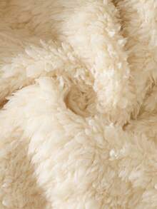 新生婴儿可爱熊图案连帽连体衣 - 卡其色 - 查看 5