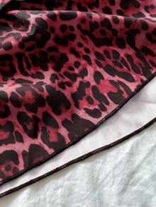 Chiquease Camiseta de tirantes con estampado de leopardo para mujer - Rojo - Ver 4