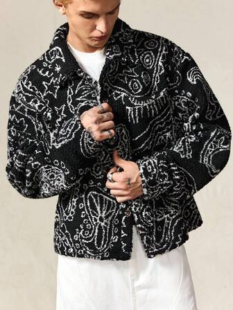 Street Life Men's Casual All-Over Print Warm Jacket, Autumn/Winter