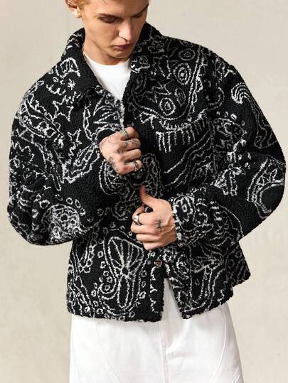 Street Life Men's Casual All-Over Print Warm Jacket, Autumn/Winter