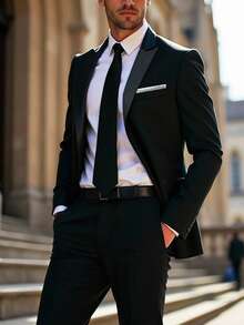 Calvornis 男士正装翻领商务西装外套