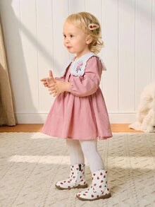 Cozy Pixies Herbst/Winter Mode vielseitige süße Erdbeere bequeme lässige flache strapazierfähige Baby Knöchel Stiefel, Western Cowboy Stil - Verschiedenfarbig - Übersicht 3