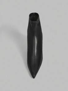 Ontre 休闲简约时尚女式踝靴 - 黑色 - 查看 5