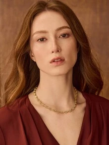 MOTF PREMIUM 18K镀金手工链条手链 - 金黃色 - 查看 2