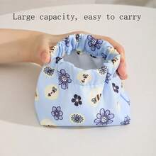 1pc New Snap Closure Storage Pouch For Sanitary Napkin, Lipstick, Keys, Cosmetics, Cables, Portable Compact Organizer Bag,Boho Vibes - New Storage Coin Purse - View 23