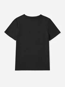 SHEIN EZwear 休闲性感超大圆领短袖女式T恤，适合夏季