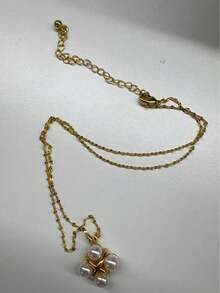 Opalesca Dây chuyền mặt ngọc trai, Trang phục, Tiền cũ, Phụ kiện cưới/cô dâu, Fairycore/Fairy, Ngọc trai, Kim loại/Kết cấu, Mùa thu/Thu/Đông, Thanh lịch, Dành cho mẹ/Phụ nữ/Bé gái/Mẹ, Cao cấp, Cổ điển, Nhiều lớp - Nhiều màu - Xem 8