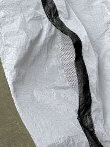 Manfinity EMRG 男士休闲时尚街头运动撞色滚边拉链连帽夹克，春秋季 - 白色 - 查看 6