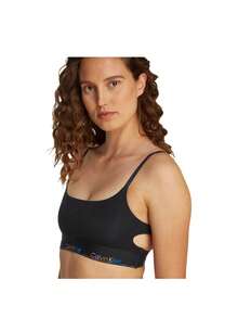 Calvin Klein Women's Sports Bra Without Padding - Black - View 4