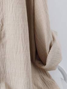 Linhara 2 pièces/Set Femmes grande taille Col V Décontracté Top Ample Polyvalent et Pantalon à Taille Élastique Jambe Large Ensemble vêtement d'intérieur, Printemps/Automne