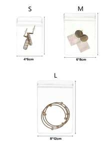 20pcs Clear Jewelry Storage Bag, Gift For Valentine's Day - Clear - View 11