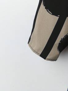 Rusticease Bộ đồ 2 món cho nữ cỡ lớn, cổ tròn, tay dài, viền bất đối xứng, áo và quần, thường ngày, mùa đông - màu đen - Xem 12