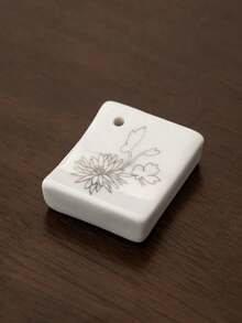 Madebyblanc 1 件香座、香架/香桌/香盘/香具/香盘、陶瓷方块、各种图案、香座、香盘 - 彩色 - 查看 5