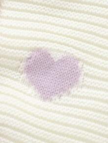 SHEIN Dreamy Pink Baby Girl Jumpsuit, Sweet Heart Decor, Round Neck Elegant Long Sleeve Jumpsuit Design, Create Casual Style For Baby, Comfortable, Showcasing Baby's Adorable Charm