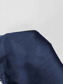 INAWLY 女式纯色V领系带休闲时尚背心 - 藏蓝色 - 查看 4