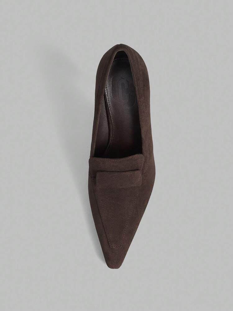 Women's Fashion Coffee Brown High Heel Pumps For Christmas