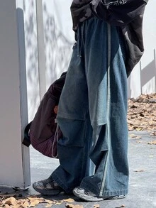 DAZY 青少年女孩休闲牛仔裤 - 藍色 - 查看 6