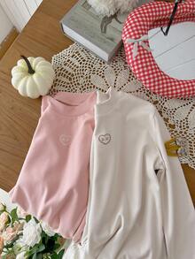 DAZY 青少年女孩日常休闲T恤，秋季