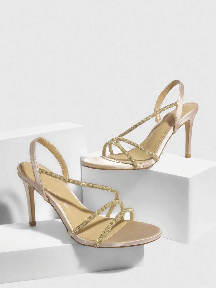 CUCCOO SZL Women's Pointed Toe Stiletto High Heel Sandals