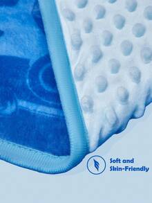 SHEIN | PAW Patrol 1pc Cartoon Pattern Blanket, Towel Quilt, Thick Double-Sided Design, Soft Plush, Suitable For All Ages, Back To School