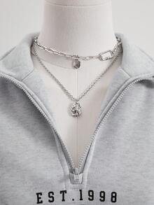 Sweetra Young Teen Girl Half-Zip Letter Print Long Sleeve Sweatshirt