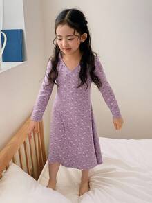 DAZY 年轻女孩日常家居服 - 紫色 - 查看 7