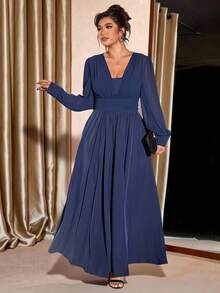 Cravure 万圣节大码连衣裙 - 藏蓝色 - 查看 6