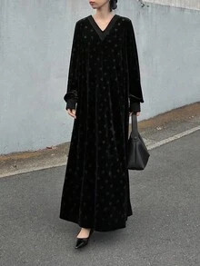 FRIFUL Women's Elegant Black Dress For Commuting