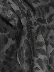 EMERY ROSE Bestselling Leopard Print Loose Plus Size Women Long Sleeve T-Shirt - Black - View 3
