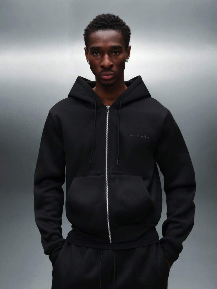 PLAYBOY X SUMWON Full Zip Hoodie With Side Pockets And Hood