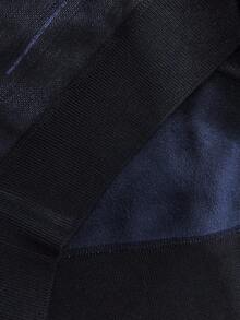 Calvornis 男士V领休闲条纹针织背心，带保暖内衬，秋冬季保暖上衣 - 藍色 - 查看 5