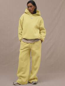 MUSERA Áo hoodie cỡ lớn có logo. Thích hợp cho sân bay, lễ tốt nghiệp, giáo viên, tựu trường, lễ hội mùa đông và kỳ nghỉ. - Màu vàng - Xem 4