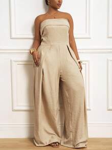 Veslaya 2025春夏新品 音乐节,复活节,圣帕特里克节,西部风,游牧风,生日派对,毕业季,学院风,学生装,休闲日常出游,百搭 - 卡其色 - 查看 3