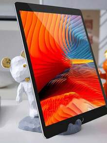 1pc Cute Phone Stand, Cartoon Bear Shaped Phone Holder, Compatible With Both Mobile Phones And Tablets, Suitable For Office Desktop, Bedside, Living Room, Study, Bedroom, Gifts Back To School - pink kicking bear - View 4